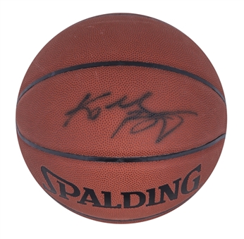 Kobe Bryant Signed Full Name Early Career Spalding Basketball (PSA/DNA)